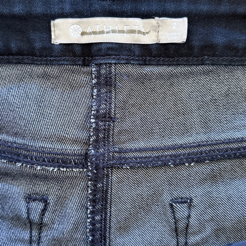 Athleta Sculptek Women's Deep Blue Skinny Jeans - Picture 5 of 7